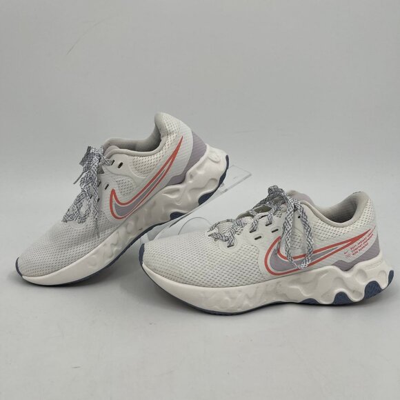Nike White Renew Ride 2 Lace-Up Sneakers | Size 6.5 - Picture 5 of 9